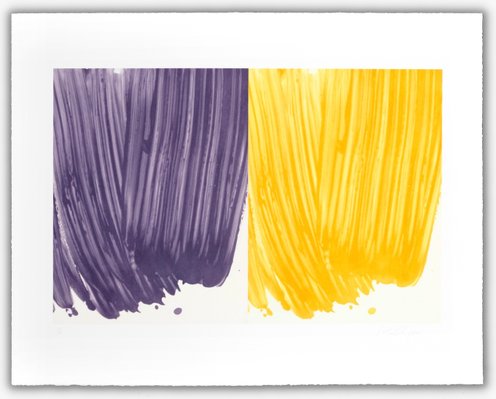 Ruth Campau, 'This Moment for You', 2022 (purple/ sienna diptych)