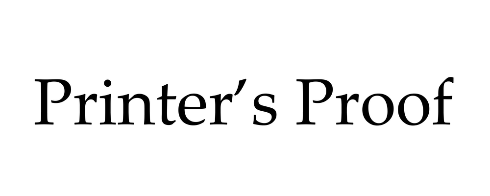 Printer's Proof Brand Logo